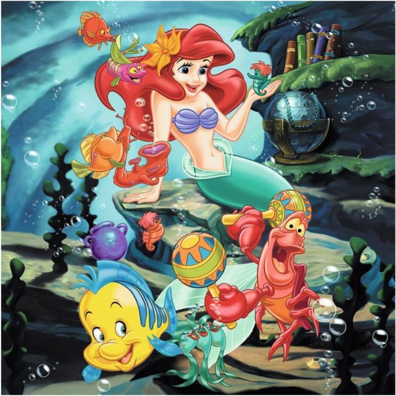 Puzzles | Disney Snow White Cinderella Ariel 3X49Pc Puzzles Puzzles