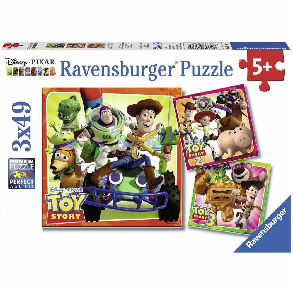 Puzzles | Disney Toy Story History 3X49Pc Puzzles Puzzles