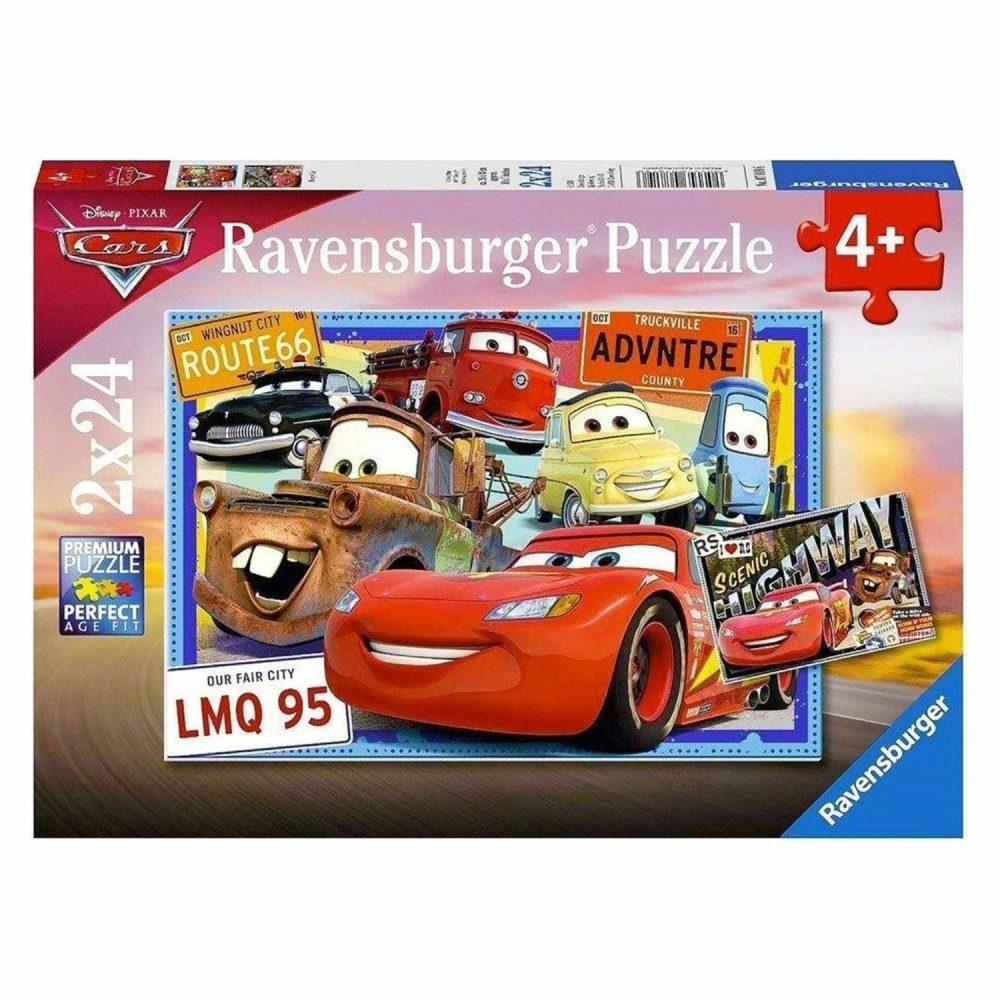 Puzzles | Disney Two Cars 2X24 Piece Puzzle Puzzles Puzzles