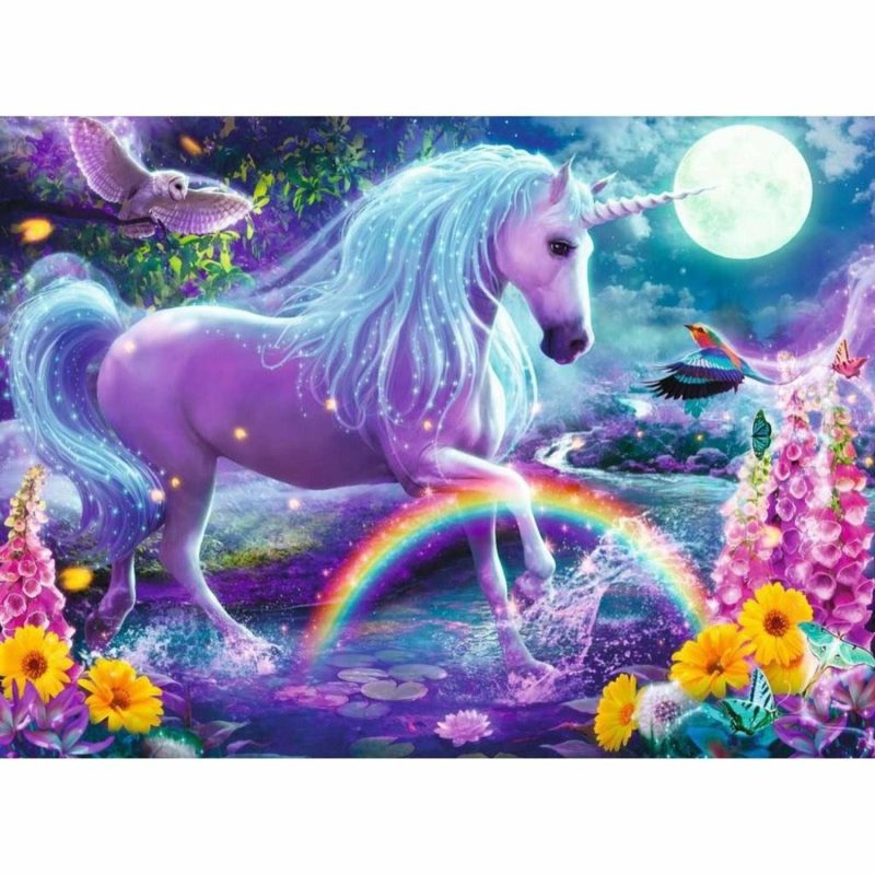 Puzzles | Glitter Unicorn Puzzle 100 Pieces Puzzles Puzzles