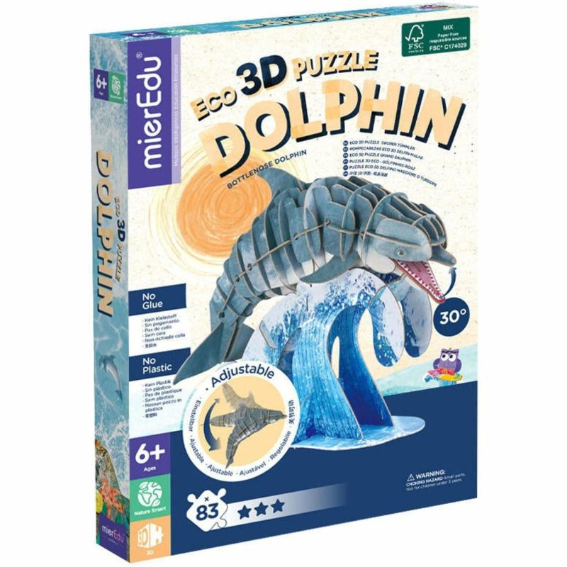 Puzzles | Mieredu Eco 3D Puzzle – Bottlenose Dolphin Puzzles Puzzles