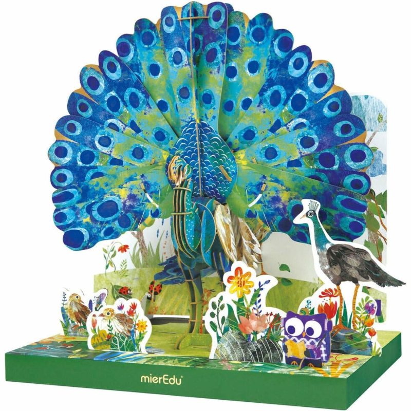 Puzzles | Mieredu Eco 3D Puzzle – Peacock Puzzles Puzzles