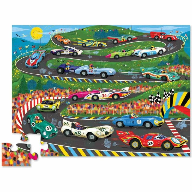 Puzzles | Race Day Classic Floor Puzzle 36 Piece Puzzles Puzzles