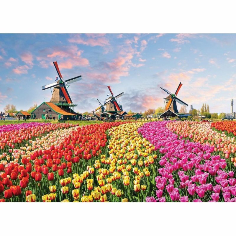 Puzzles | Windmills And Tulips 1000 Piece Puzzle Puzzles Puzzles