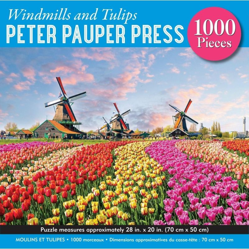 Puzzles | Windmills And Tulips 1000 Piece Puzzle Puzzles Puzzles