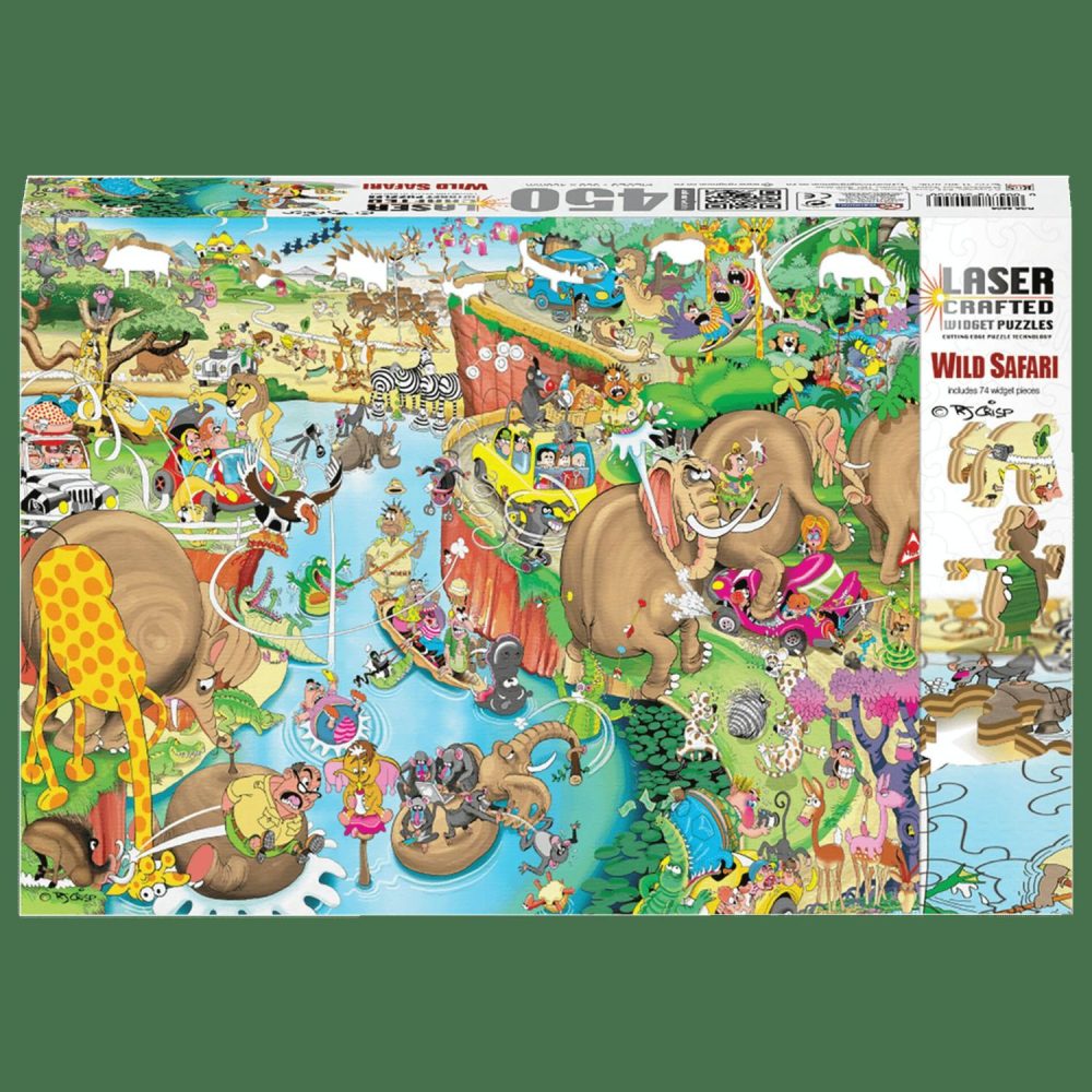 Puzzles | Wooden Widget Puzzle – Wild Safari 450 Piece Puzzles Puzzles