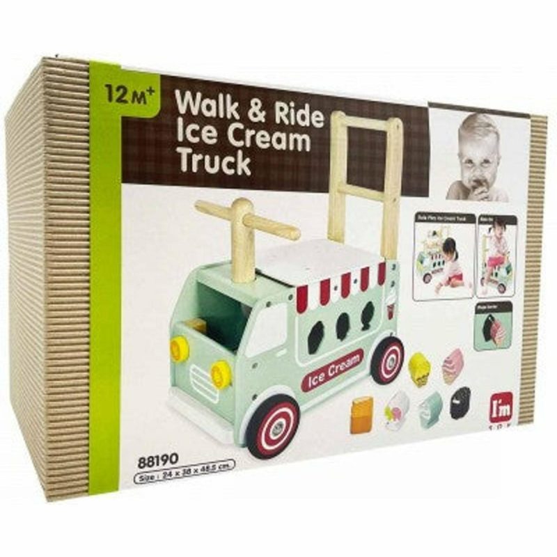 Ride Ons & Walkers | Walk And Ride Ice Cream Truck Sorter Ride Ons & Walkers Ride Ons & Walkers