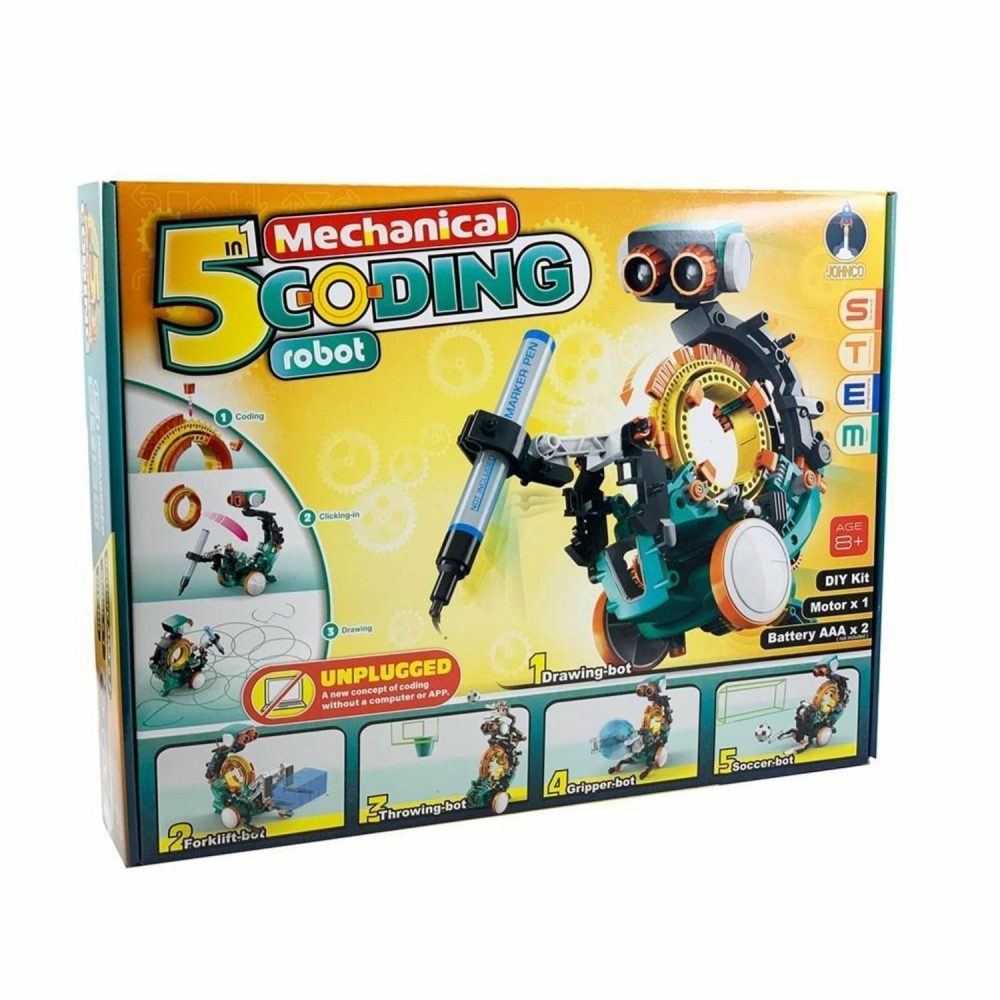 Robotic Toys | Johnco 5 In 1 Mechanical Coding Robot Robotic Toys Robotic Toys