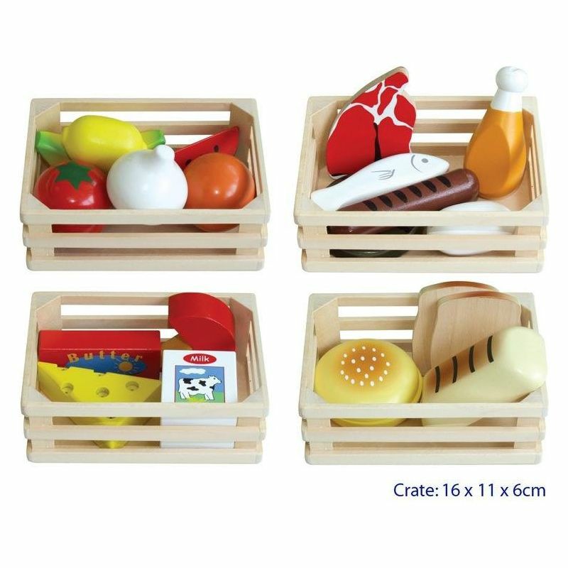 Role Play & Dress Up Toys | 4 In 1 Wooden Food Box Role Play & Dress Up Toys Role Play & Dress Up Toys