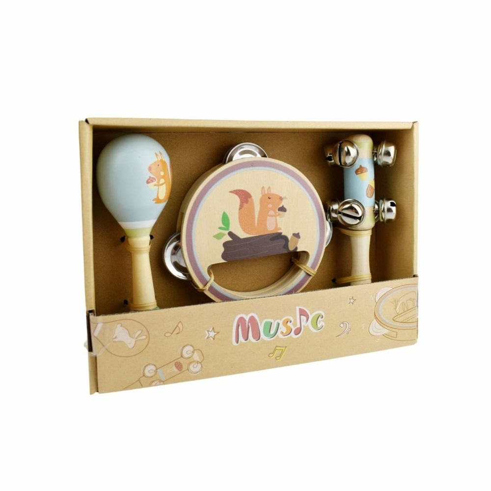 Role Play & Dress Up Toys | Calm & Breezy Woodland Wooden 3 Piece Musical Set Role Play & Dress Up Toys Role Play & Dress Up Toys