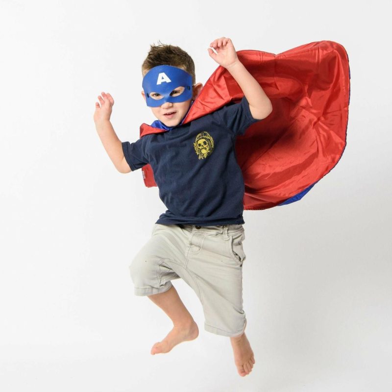 Role Play & Dress Up Toys | Captain America Cape And Mask Set Role Play & Dress Up Toys Role Play & Dress Up Toys