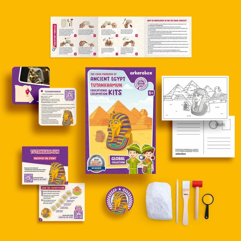 Science & Educational Toys | Arkerobox Tutankhamun Excavation Kit Science & Educational Toys Science & Educational Toys