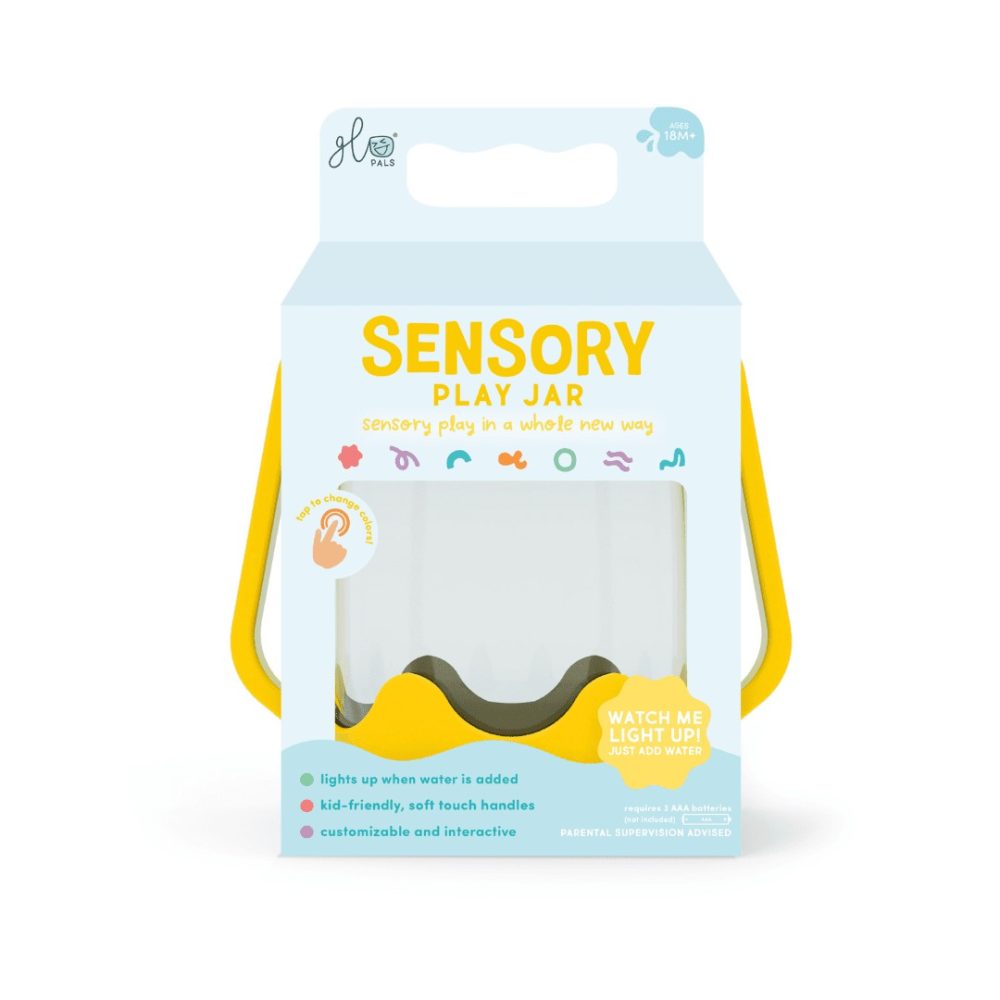 Sensory Toys | Glo Pal Sensory Play Jar Yellow Sensory Toys Sensory Toys