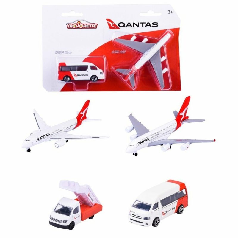 Toy Cars | Qantas Plane And Vehicle (Assorted) Shop Toy Cars