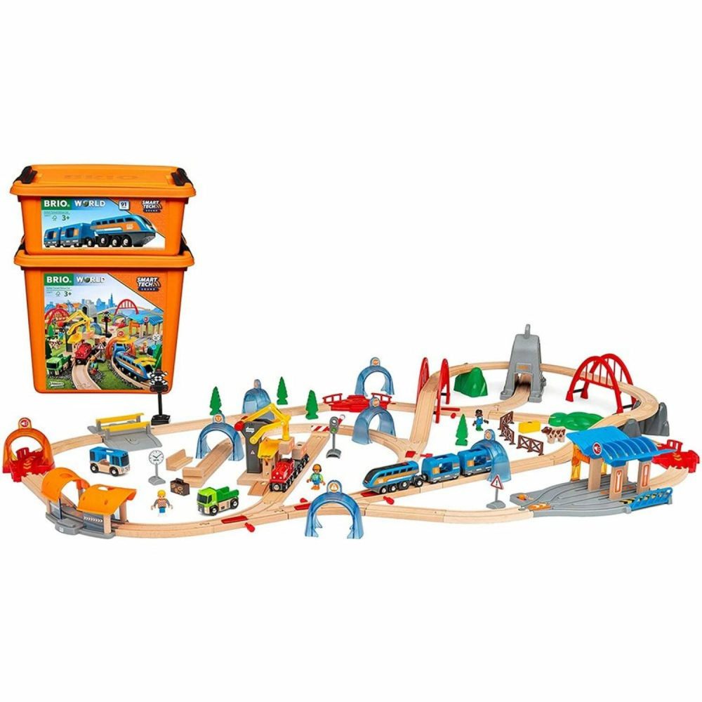 Toy Trains | Action Tunnel Deluxe Set 91 Pieces Shop Toy Trains