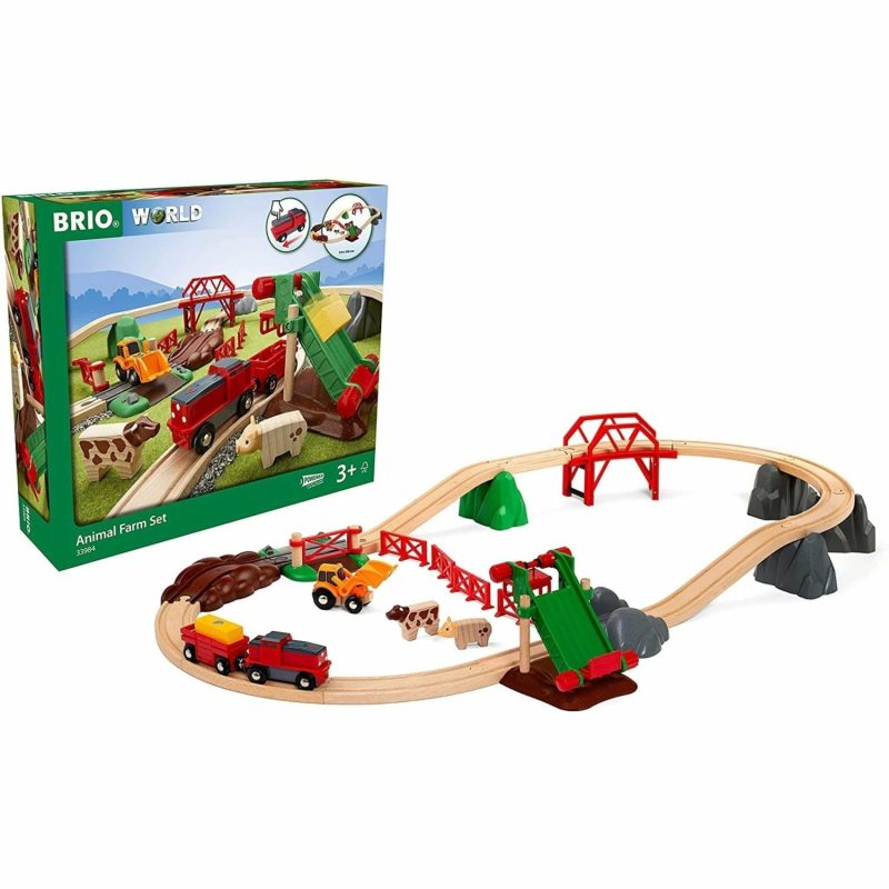 Toy Trains | Animal Farm Set 30 Pieces Shop Toy Trains