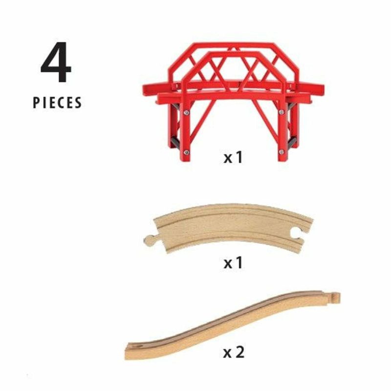 Toy Trains | Bridge – Curved Bridge 4 Pieces Shop Toy Trains