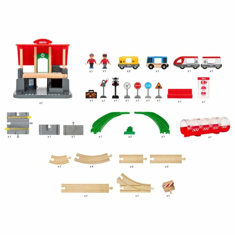 Toy Trains | Central Station Set 37 Pieces Shop Toy Trains