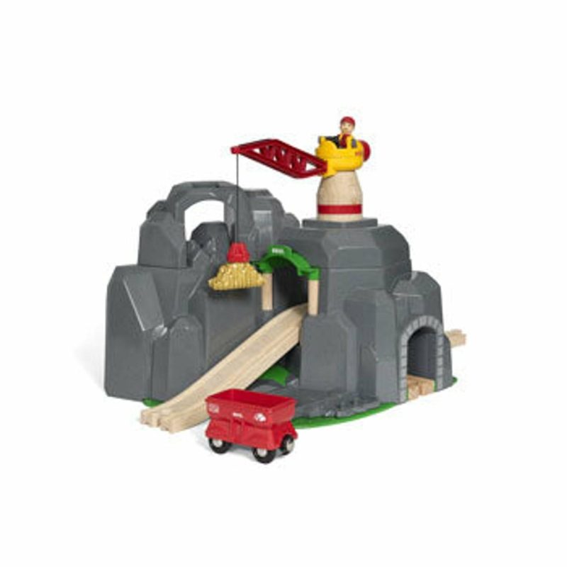 Toy Trains | Crane And Mountain Tunnel 7 Pieces Shop Toy Trains