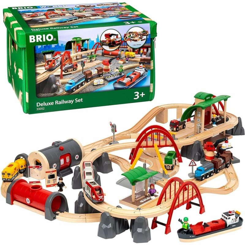 Toy Trains | Deluxe Railway Set 87 Pieces Shop Toy Trains