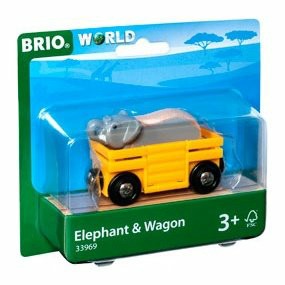 Toy Trains | Elephant And Wagon 2 Pieces Shop Toy Trains