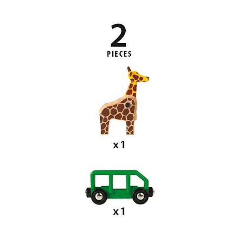 Toy Trains | Giraffe And Wagon For Railway Shop Toy Trains