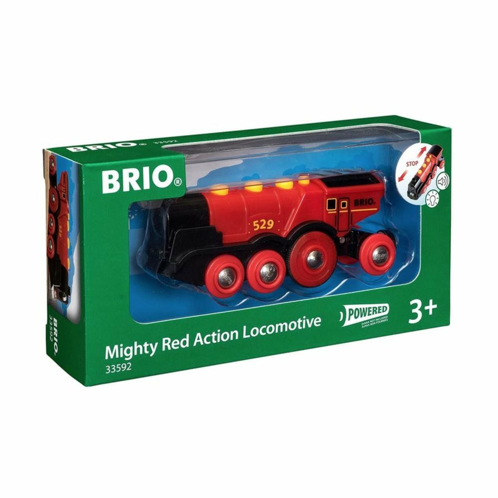 Toy Trains | Mighty Red Action Locomotive Shop Toy Trains