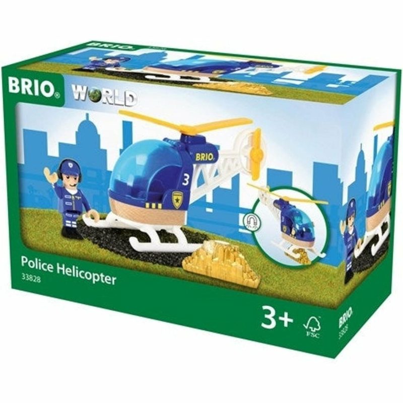 Toy Trains | Police Helicopter, 3 Pieces Shop Toy Trains