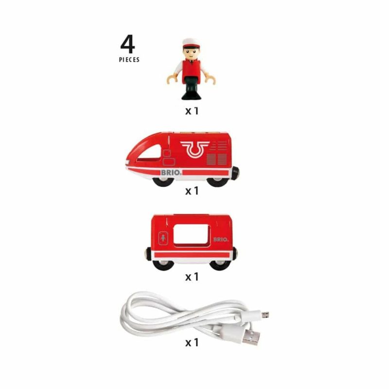 Toy Trains | Travel Rechargeable Train 4 Pieces Shop Toy Trains