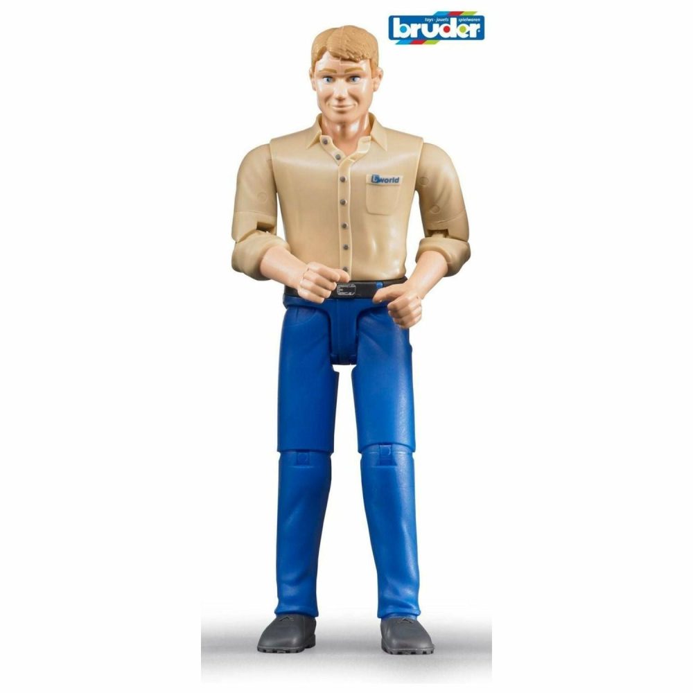 Toy Trucks | Bworld Man, Light Skin In Blue Jeans Shop Toy Trucks