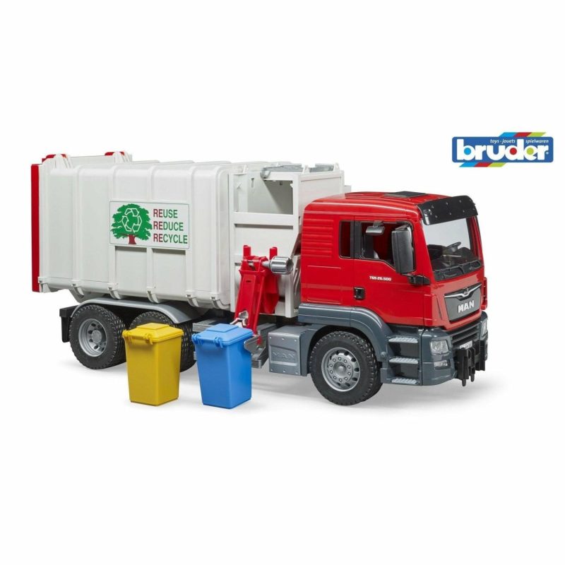 Toy Trucks | Man Tgs Side Loading Garbage Truck 1:16 Shop Toy Trucks