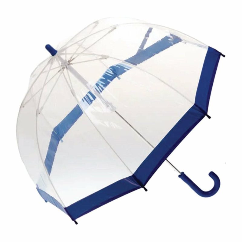 Umbrellas | Childrens Kids Pvc Birdcage Navy Border Umbrella Shop Umbrellas