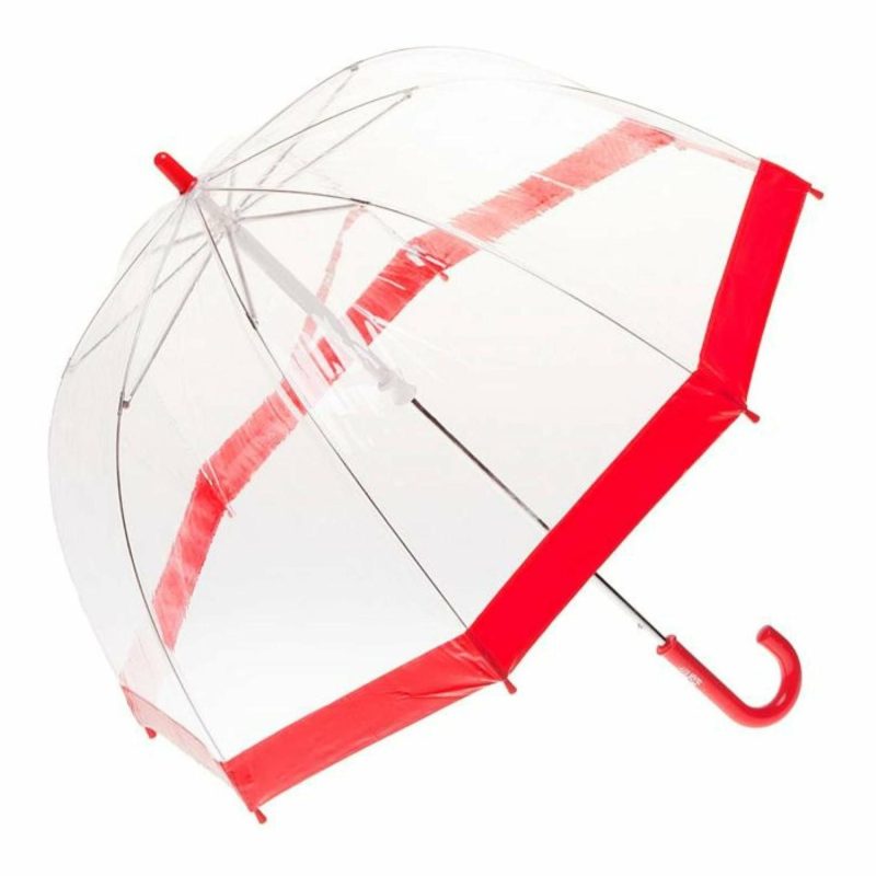 Umbrellas | Childrens Kids Pvc Birdcage Red Border Umbrella Shop Umbrellas