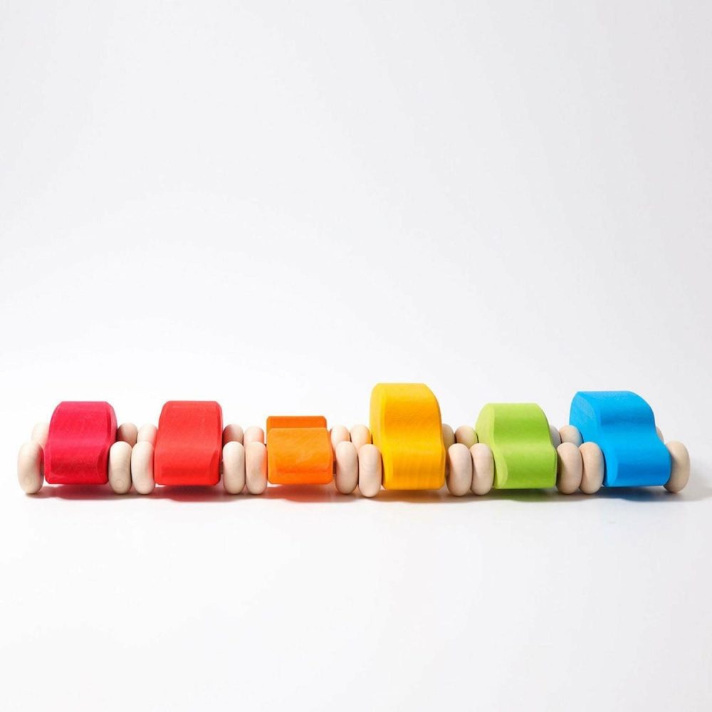 Wooden Toys | Cars Coloured, Set Of 6 Shop Wooden Toys