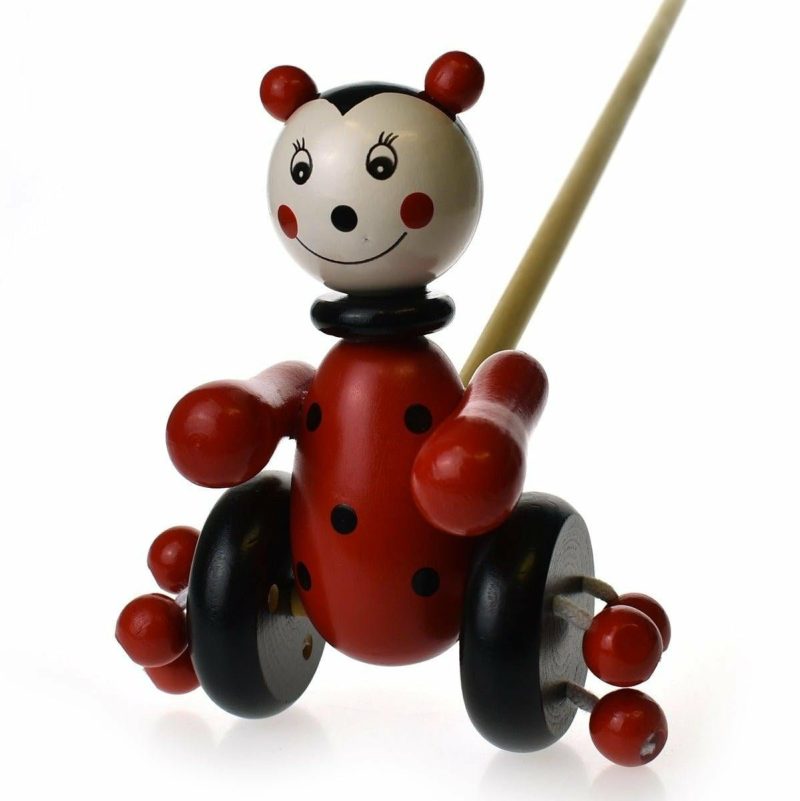 Wooden Toys | Push-A-Long Ladybird Shop Wooden Toys