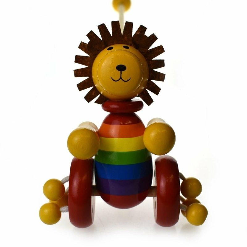 Wooden Toys | Push-A-Long Lion Shop Wooden Toys