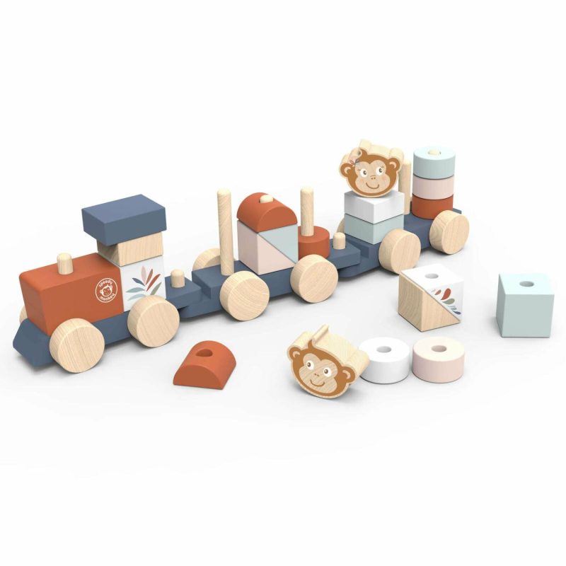 Wooden Toys | Stacking Train Shop Wooden Toys