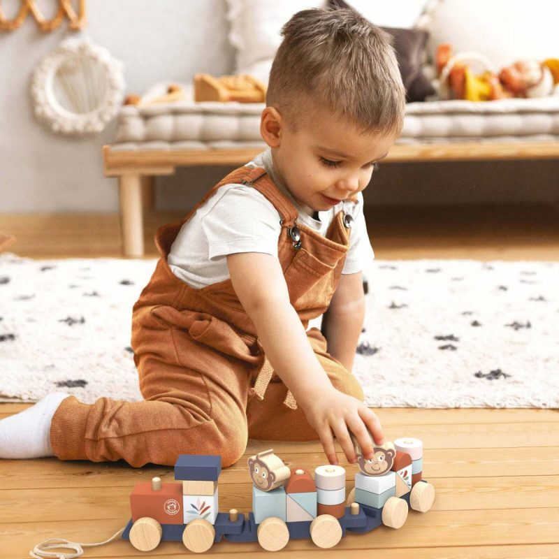 Wooden Toys | Stacking Train Shop Wooden Toys