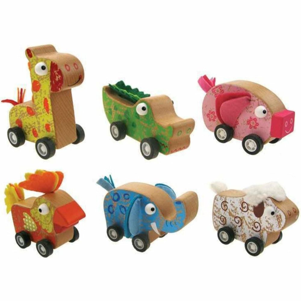 Wooden Toys | Wooden Pull Back Animal Shop Wooden Toys