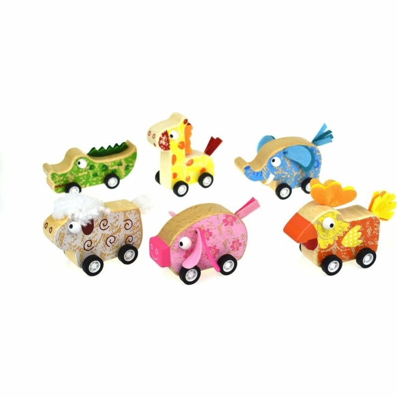 Wooden Toys | Wooden Pull Back Animal Shop Wooden Toys