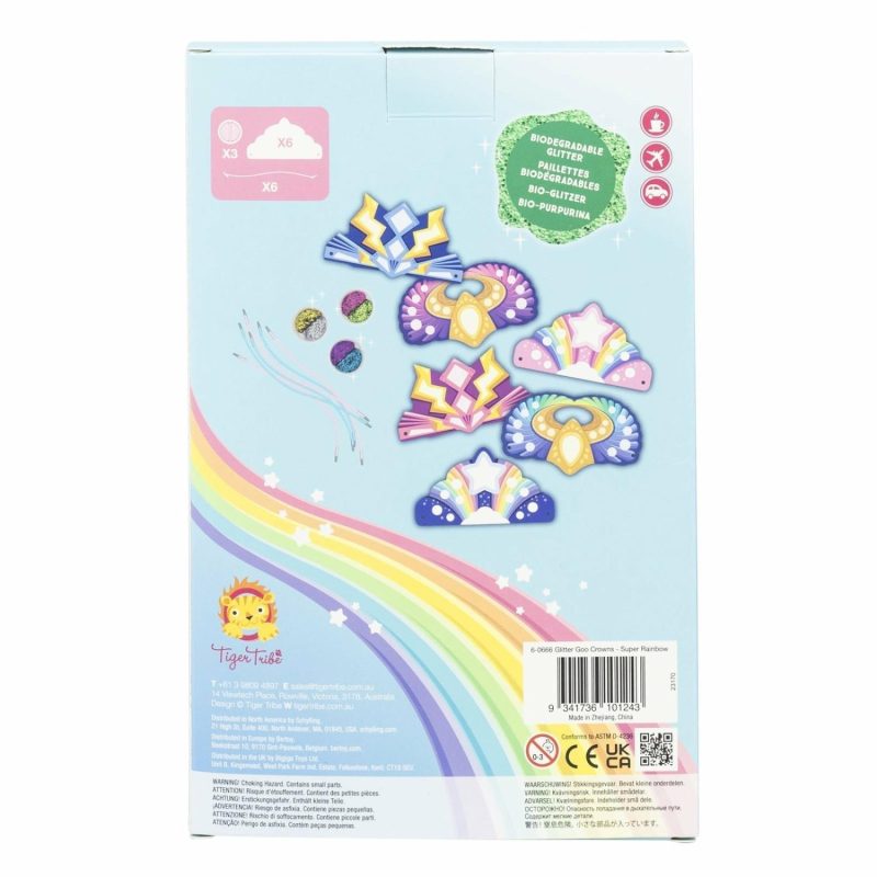 Creative Toys | Glitter Goo Crowns – Super Rainbow Creative Toys Creative Toys