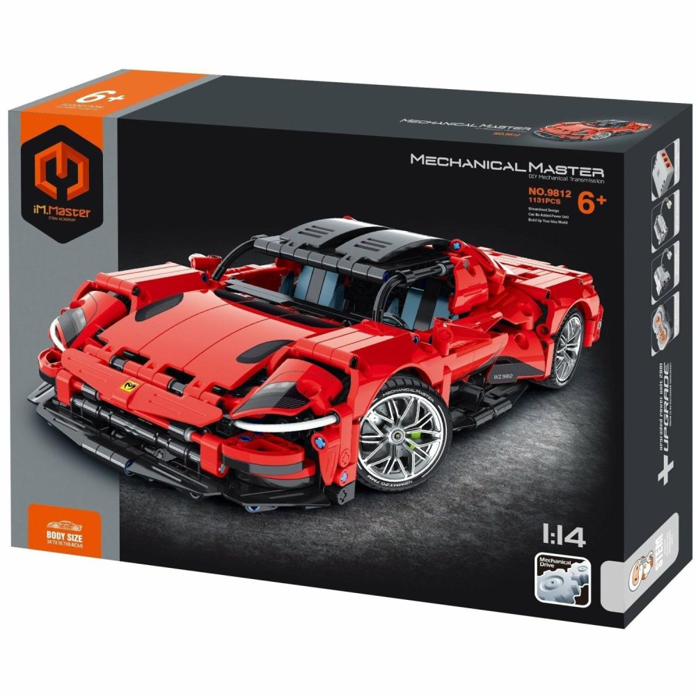 Building & Construction Toys | Im.Master Super Car – Red – 1131 Pieces Building & Construction Toys Building & Construction Toys