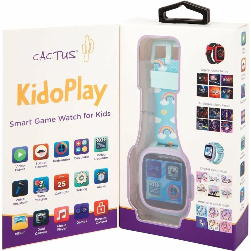 Clocks & Watches | Kidoplay – Kids Interactive Game Watch – Aqua / Purple Clocks & Watches Clocks & Watches